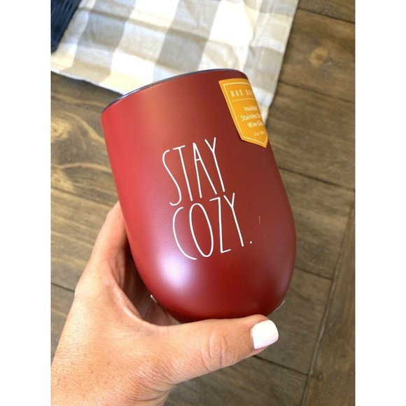 RAE DUNN “STAY COZY” Stainless Steel Insulated - Picture 1 of 3
